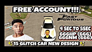 || Car Parking Multiplayer || Free Account Giveaway#235 || 15 Glitch Car New Design ||