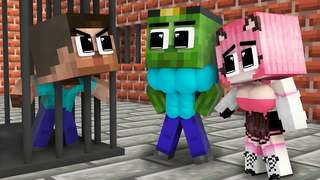 Monster School Good Family Zombie และ Bad Family Herobrine - Sad Story - Minecraft Animation