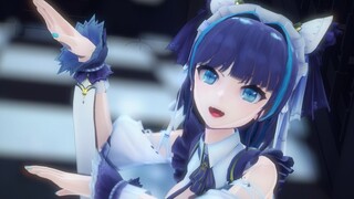 【碧蓝航线MMD】柴郡猫猫超萌的书记舞 【チカっとチカ千花っ】