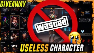 Useless Character Free Fire -| oldest character ff |