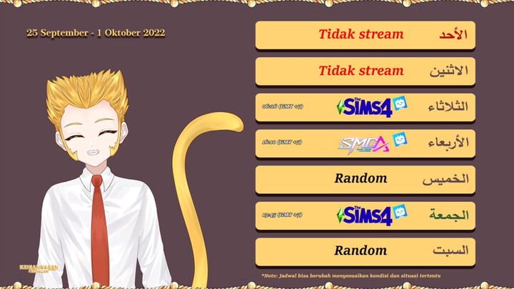 Jadwal Stream 25 September - 1 Oktober 2022