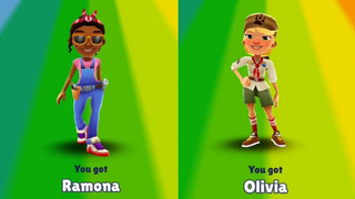 Subway Surfers Space Station ปลดล็อก Ramona & Olivia