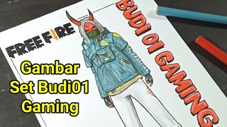 Menggambar set budi01 gaming - gambar free fire