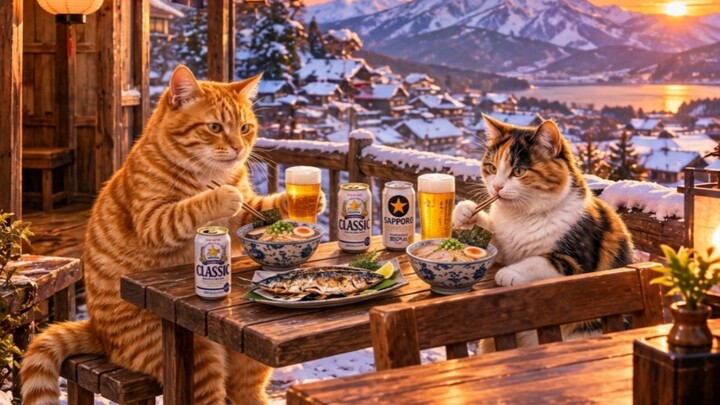 Good vibes, delicious food, and great friends. What more could a cat ask for? 🐱😋❤️