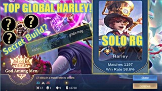 Top Global Harley Secret Build And Emblem🔥GOD AMONG MEN 17 KILLS🔥SOLO RANK GAME SUPER UNSTOPPABLE 🔥
