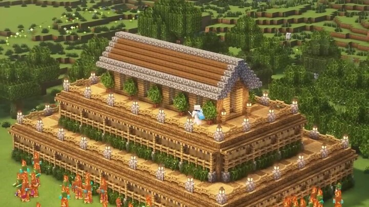 Minecraft Medium-Sized Practical Warehouse Construction Tutorial