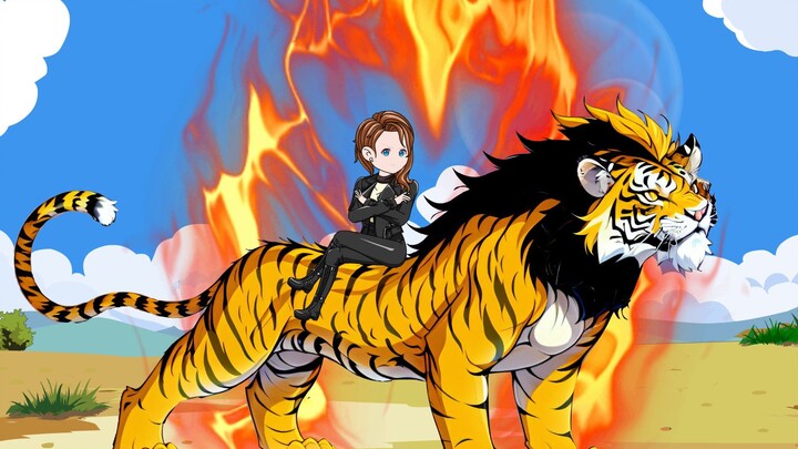 【Menelan Raja Harimau Langit】 Pertarungan antara raja harimau lucu dan raja babi hutan