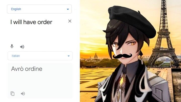 (Zhongli) I WILL HAVE ORDER in different languages meme | GENSHIN IMPACT