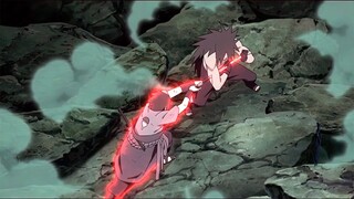 Madara senses Sasuke's rare Sharingan through the touch of his Kusanagi, Madara's Reincarnation