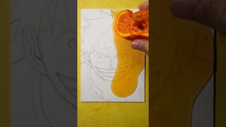 Drawing LUFFY🍊Orange Art