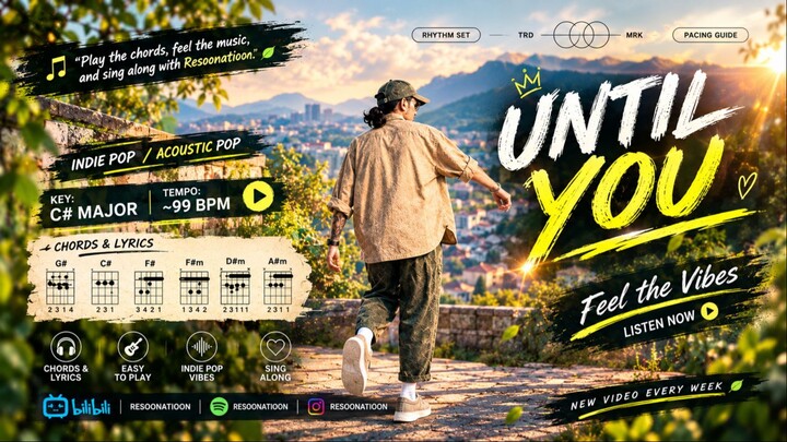 UNTIL YOU — Romantic Indie Acoustic Pop | Chords & Lyrics