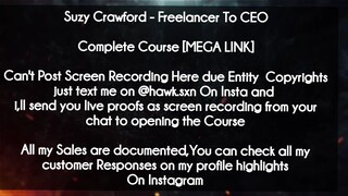 Suzy Crawford  course - Freelancer To CEO download