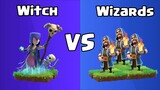 Every Level Witch VS Every Level Wizards | Clash of Clans