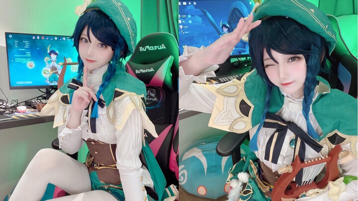 [Detektif rakun] Ehehehehehe~ | Genshin Impact Wendy cos