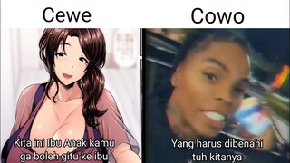 Cewe VS Cowo ketika Dubbing (Dubbing meme)