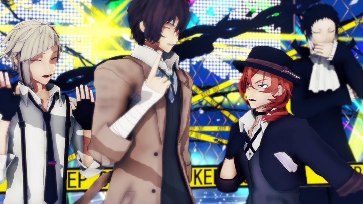 [BSD/MMD] Yokohama F4's joint awkward dance - inferior and superior [Dun·Mu·Zai·zhong]【Congratulatio