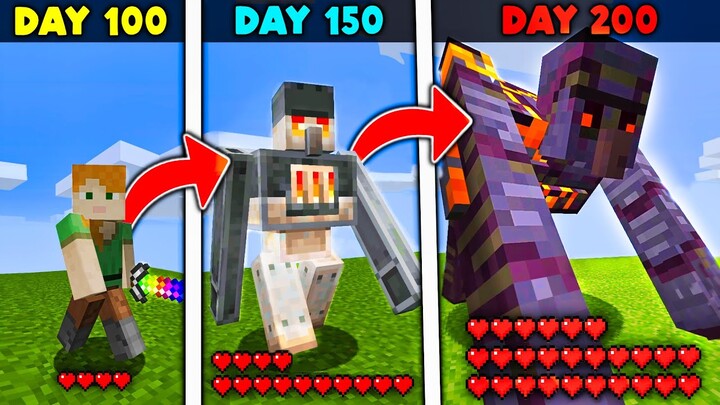 I Survived 200 Days as a SHAPESHIFTER in Minecraft (Hindi)