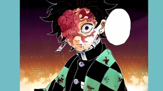 Tanjiro returns from hell and defeats the demon king Muzan alone