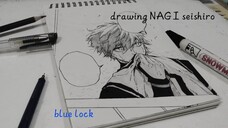 menggambar NAGI seishiro//bluelock⚽// NO 11!!!✨