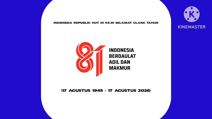 Indonesia Republik HUT RI KE-81 SELAMAT ULANG TAHUN (17 AGUSTUS 1945 - 2026)