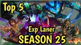 TOP 5 Most Recommend Sidelanes /Exp Lane on season 25 | Follow for morr videos 😊