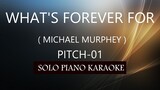 WHAT'S FOREVER FOR ( MICHAEL MURPHEY ) ( PITCH-01 ) PH KARAOKE PIANO by REQUEST (COVER_CY)