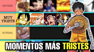 TIER LIST DE MOMENTOS MÁS TRISTES DE ONE PIECE PRE-TIMESKIP