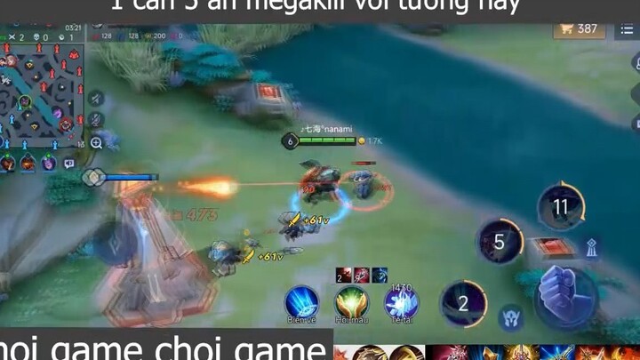 1 cân 5 ăn megakill với tướng này p2 #choigamechoigame