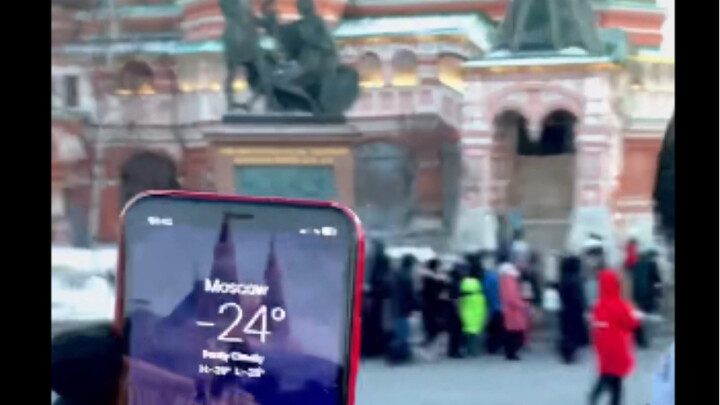 Moscow isn’t that cold right now.