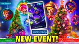 NEW CHRISTMAS RAFFLE EVENT AND FINALLY LUCKY SHOP NEW SKIN FOR JOHNSON MOBILE LEGENDS