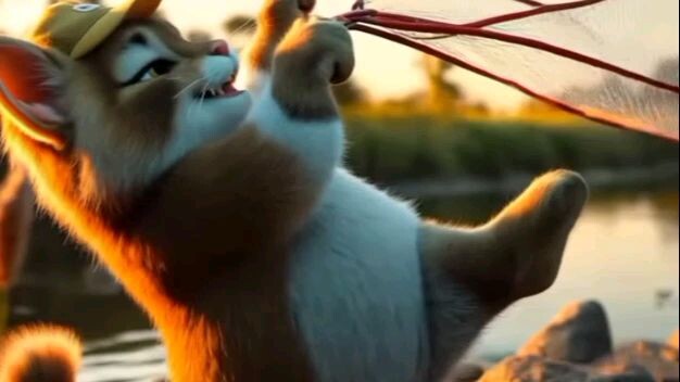 ‎A Hardworking Chef Cat 🐱 Sells Fish at Market & Rides Home 🚲 | AI Cat Daily Life.