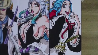 DNOT Digambar Tangan || Arc Pulau Bleach Bajak Laut Topi Jerami