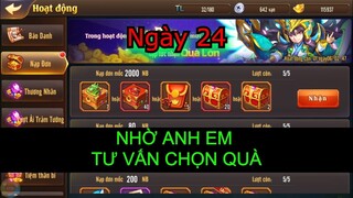 OMG3Q Ngày 24 s387 : Xin lời khuyên chọn quà trong mấy gói nạp.