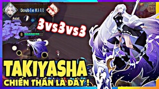 Onmyoji Arena | Trải nghiệm Takiyasha map 3vs3vs3 khi bạn mạnh nhưng địch quá đông và hung hãn