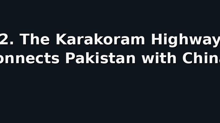 pakistan 3 interesting facts