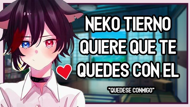 | ASMR Roleplay | 💖🍣 Neko Tierno Quiere Que Te Quedes Con Él - Tu Gato Se Transforma en Chico - M4F