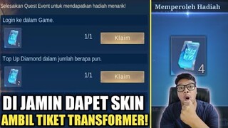 PLAYER GRATISAN MASUK !! DI JAMIN DAPET SKIN TRANSFORMER CUMA 5000 PERAK ! AMBIL TIKET HARI INI