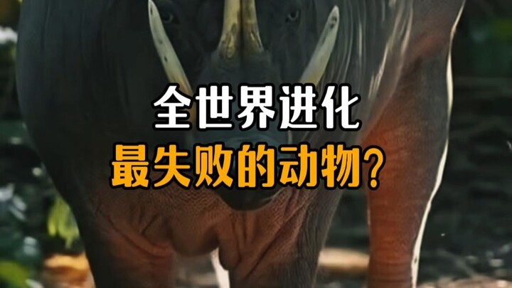 The animal that has evolved the most unsuccessfully in the world?