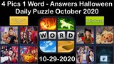 4 Pics 1 Word - Halloween - 29 October 2020 - Daily Puzzle + Daily Bonus Puzzle - Answer-Walkthrough