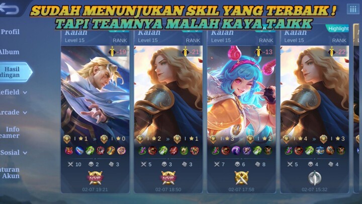 SKIL TERBAIK SEMUA HEROO ? DI KECEWAKAN OLEH TEAM