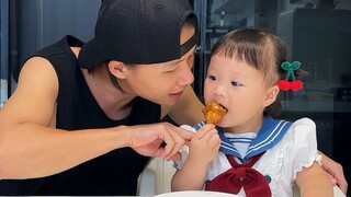 女儿的情绪稳如泰山😂😂 #人类幼崽 #亲子互动 #宝爸带娃