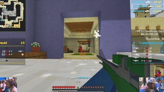 เวอร์ชัน Minecraft จำลองฉากเด่น Coldzera กระโดดยิงหัว