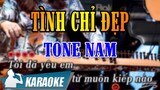 Karaoke Tình Chỉ Đẹp | Karaoke Nhạc Trữ Tình | @karaokegiongcaeoi9972