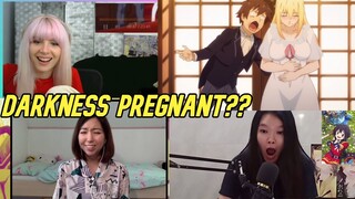 Darkness Lies to her Father that She is Pregnant | Konosuba Reaction Mashup