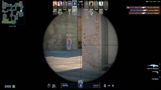 是谁说我连狙不能登上大雅之堂的# csgo # cs2 # 五杀 # dust2 # 连狙