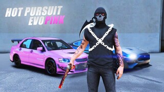 HOT PURSUIT EVO PINK - POLISI SEMAKIN BRUTAL SEMUA STRATEGI DIKELUARKAN !! GTA V ROLEPLAY