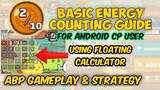 Energy counting guide using Android CP | Floating Calculator | Paano magbilang ng energy