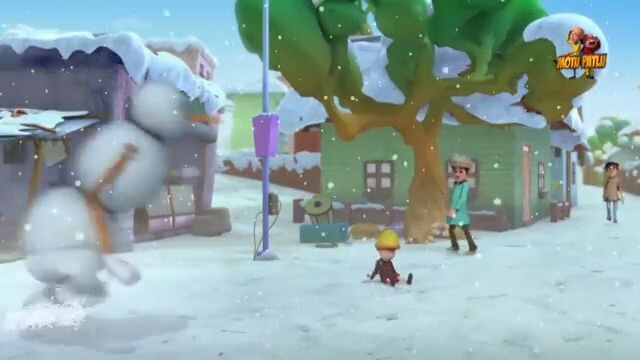 Motu Patlu की Snowman से लड़ाई _ Motu-Patlu