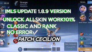 IMLS NEW UPDATE 1.8.9 NEW VERSION UNLOCK ALLSKIN | MOBILE LEGENDS