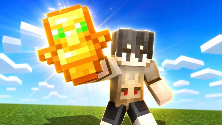 As long as you use the Immortality Totem, you’ll get 10 seconds of Creative Mode!